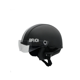 Capacete Coquinho BR 101 Preto Vision  Para Moto Elétrica