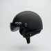 Capacete Coquinho BR 101 Preto Vision  Para Moto Elétrica