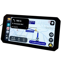 CENTRAL MULTIMÍDIA - CARPLAY G - 6 POLEGADAS  PARA MOTOCICLETA 