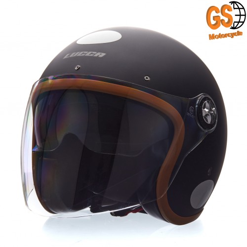 CAPACETE LUCCA GALAXY BLACK CARAMEL