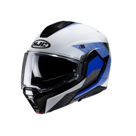 CAPACETE HJC I100 180 BESTON BRANCO AZUL E CINZA