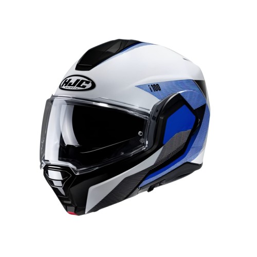CAPACETE HJC I100 180 BESTON BRANCO AZUL E CINZA