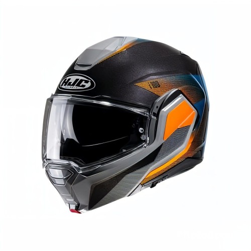 CAPACETE HJC I100 180º BESTON CINZA LARANJA E AZUL