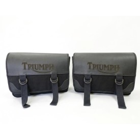 ALFORGE LONA E COURO - TRIUMPH - PRETO ALFORGE LONA E COURO - TRIUMPH - PRETO