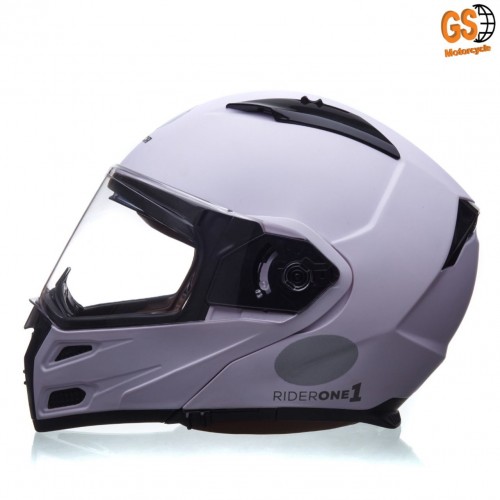 CAPACETE LUCCA Rider One 1 Matt White