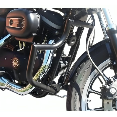 PROTETOR MOTOR ESCUDO SPORTSTER  PRETRO FOSCO 