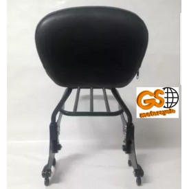 SISSY BAR DESTACÁVEL PRETO FOSCO ROAD KING E STREET GLIDE