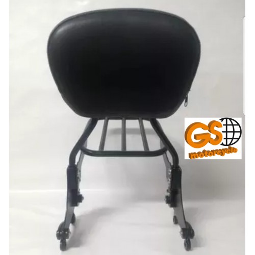 SISSY BAR DESTACÁVEL PRETO FOSCO ROAD KING E STREET GLIDE