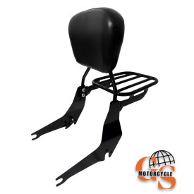 SISSY BAR FAT BOB REMOVÍVEL - PRETO FOSCO 2018 - 2024
