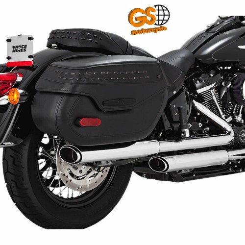 Ponteira Vance Hines Twin Slash Cromo Softail 2018-19