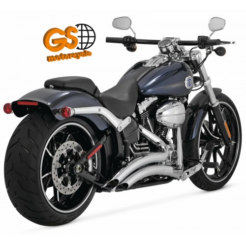 Escapamento Big Radius 2 em 2 Cromado - Vance Hines - Softail 2018-2023