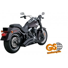 Escapamento Vance Hines Super Radius 2x2-Preto-Softail 2006 - 2017