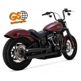 Ponteira Vance Hines Twin Slash Preto Softail 2018-19