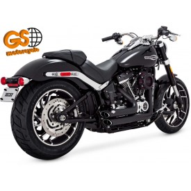 Escapamento Vance Hines Shortshot-Preto-Softail 2018-2023