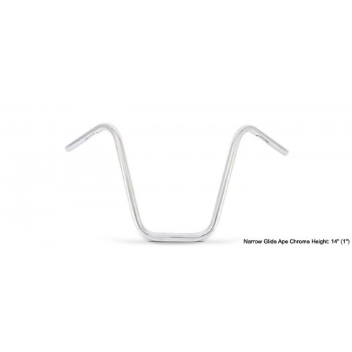 Guidão Narrow Apehanger 14´´ - Cromado - Burly - Harley-Davidson 1987 - 2013