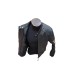 JAQUETA MOTOCICLISTA EM COURO LEGÍTIMO 
