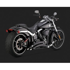 Escapamento Vance Hines Big Radius 2 Into 2 - Preto - Softail Breakout 2013 - 2017