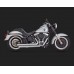Escapamento Vance Hines Big Shots Staggered 2 Into 2 - Cromado - Softail 2012 - 2017