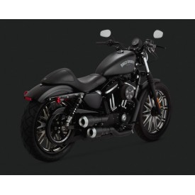 Escapamento Vance & Hines Hi-Output Grenades - Preto com Cromado - Sportster 2004 - 2018