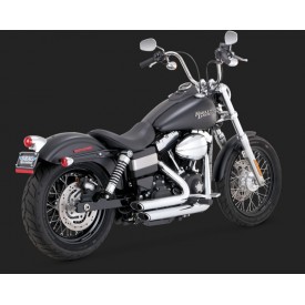 Escapamento Vance & Hines Shortshots Staggered - Cromado - Dyna 2012 - 2017