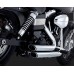 Escapamento Vance & Hines Shortshots Staggered - Cromado - Dyna 2012 - 2017