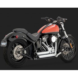 Escapamento Vance & Hines Shortshots Staggered - Cromado - Softail 2012 - 2017