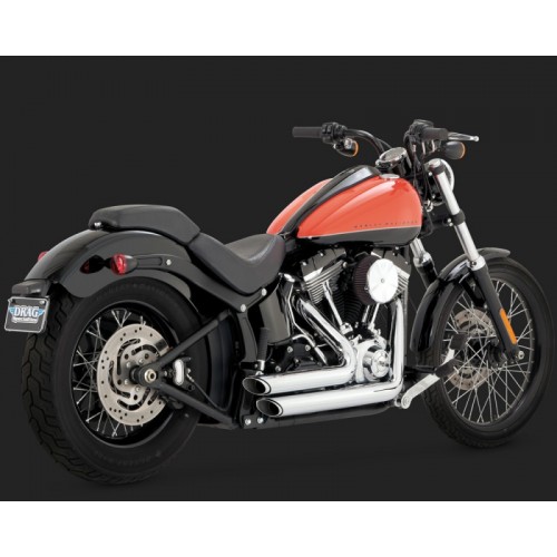 Escapamento Vance & Hines Shortshots Staggered - Cromado - Softail 2012 - 2017