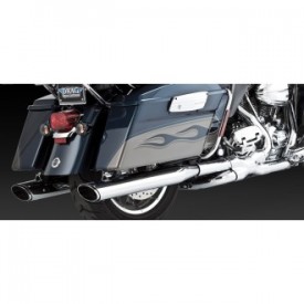 Ponteira Vance & Hines Twin Slash oval - Cromada - Touring 1995 - 2016