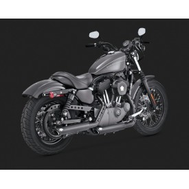 Ponteira 3´´ Vance & Hines Twin Slash - Preta - Sportster 2004 - 2013