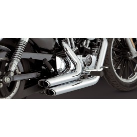 Escapamento Vance & Hines Shortshots Staggered - Cromado - Sportster 2004 - 2013