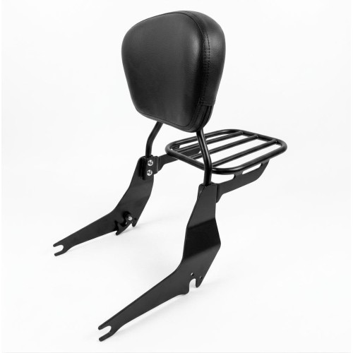 SISSY BAR FAT BOB  REMOVÍVEL  - PRETO FOSCO 2018 EM DIANTE 