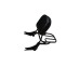 SISSY BAR REMOVÍVEL BONNEVILE T100/T120 - TRIUMPH - PRETO FOSCO
