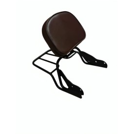 SISSY BAR ROYAL ENFIELD CLASSIC 350 - ALMOFADA MARROM