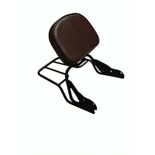 SISSY BAR ROYAL ENFIELD CLASSIC 350 - ALMOFADA MARROM